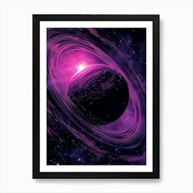 Purple Galaxy Art Print