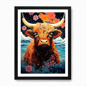 Highland Cow Art Print