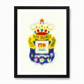 Las Palmas Fc Painting Art Print