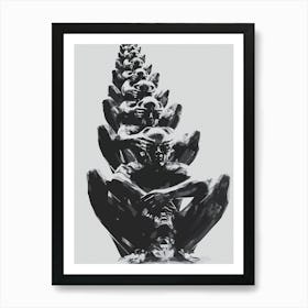 Endless Cycle Of Human Reflection Art Print