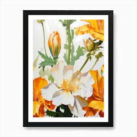 Orange Poppies Art Print