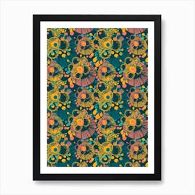 Floral Havana Night Art Print