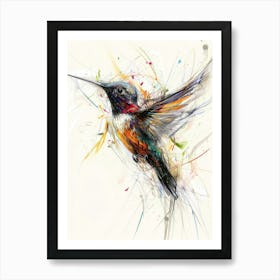 Hummingbird Canvas Print 1 Art Print