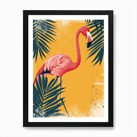 Greater Flamingo Italy Tropical Illustration 8 Art Print