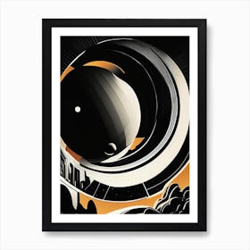 Heliocentric Noir Comic Space Art Print