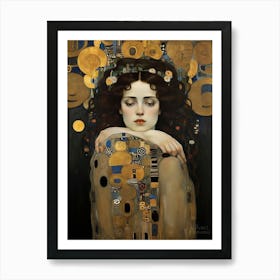 Kiss By Gustav Klimt art print Art Print