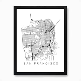 San Francisco Map Art Print