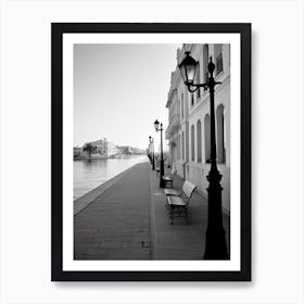 Brindisi, Italy, Black And White Photography 2 Art Print