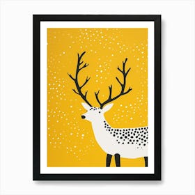 Yellow Caribou 3 Art Print