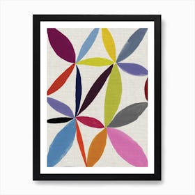 Printed Petals Art Print