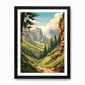 Gr10 France 1 Vintage Travel Illustration Art Print