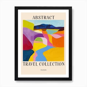 Abstract Travel Collection Poster Australia 4 Art Print