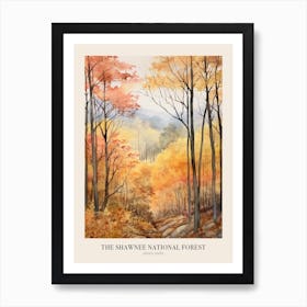 Autumn Forest Landscape The Shawnee National Forest 1 Poster Art Print