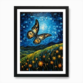 Butterfly In The Night Sky 1 Poster