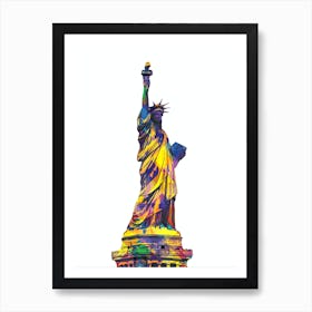 Statue Of Liberty Pop Art 2 Art Print