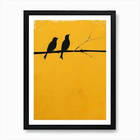 Birds On A Wire 8 Art Print