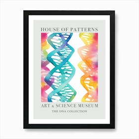 Watercolour Dna 1 House Of Patterns Art Print