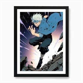 Satoru Gojo Jujutsu Kaisen Anime Manga 5 Art Print