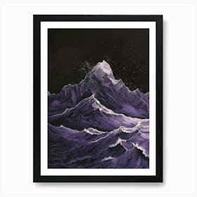 Purple Mountains Cover Art Art Print