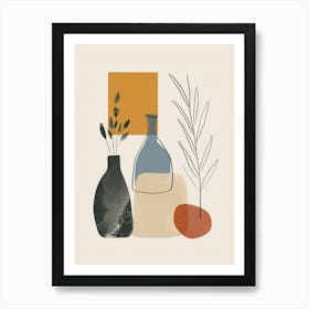 Cute Abstract Objects Collection 12 Art Print