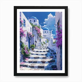 Beautiful Santorini Greece Wall Art 17 Poster