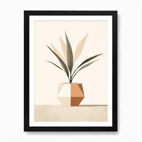 Geometric Plant Art Print