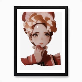 Anime Girl Art Print