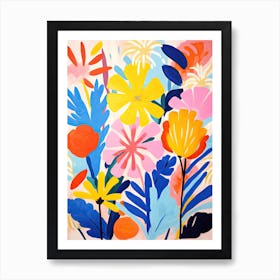 Flowers 48, Matisse style, Floral texture Art Print