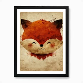 Fox Painting Art Print