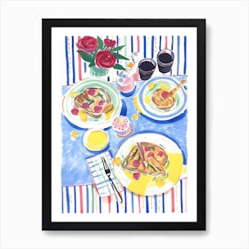Summer Food Tablescape 0 Art Print