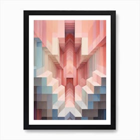 Optical Illusion Abstract Geometric 10 Art Print