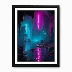 Neon City Art Print