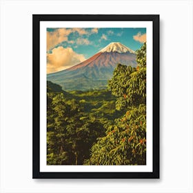 Arenal Volcano National Park 2 Costa Rica Vintage Poster Art Print