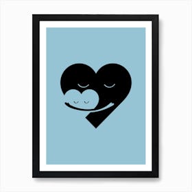 Heart Hug Art Print