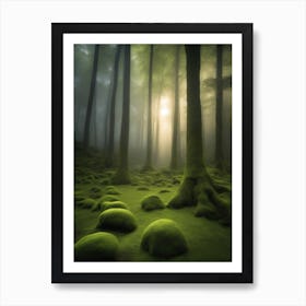 Mossy Forest Art Print