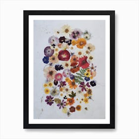 Pressed Poppies Art Print