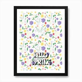 Hello Spring 1 Art Print