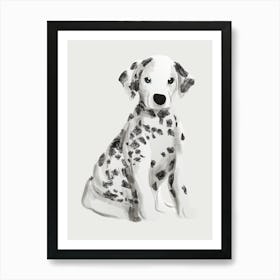 Dalmatian Puppy Art Print