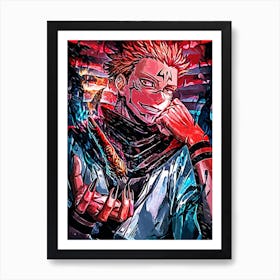 jujutsu kaisen sukuna anime Art Print