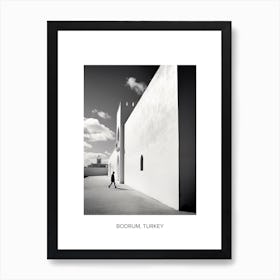 Poster Of Casablanca, Morocco, Photography In Black And White 2 Art Print