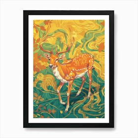 Deer In Autumn 1 Art Print