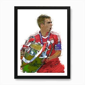 Philipp Lahm Watercolor Art Print