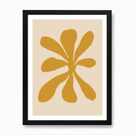 Golden Flower Art Print