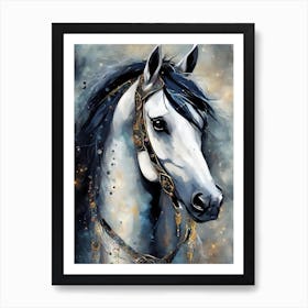 Horse Painting Art Print