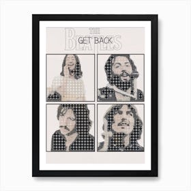 Get Back The Beatles John Lennon, Paul Mccartney, George Harrison , Ringo Starr Art Print
