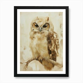 Verreauxs Eagle Owl Painting 3 Art Print