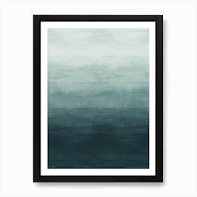 Blue Gradient Art Art Print