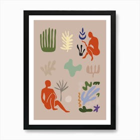 Henri Matisse Inspired Cutout Collage Art Print