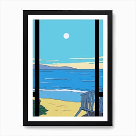 Minimal Design Style Of Cape Cod Massachusetts, Usa 3 Art Print