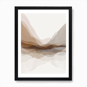 Abstract Landscape Mountain 1 Art Print